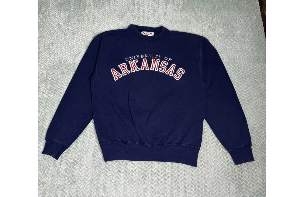 Vintage University of Arkansas Embroidered Crewneck Sweatshirt